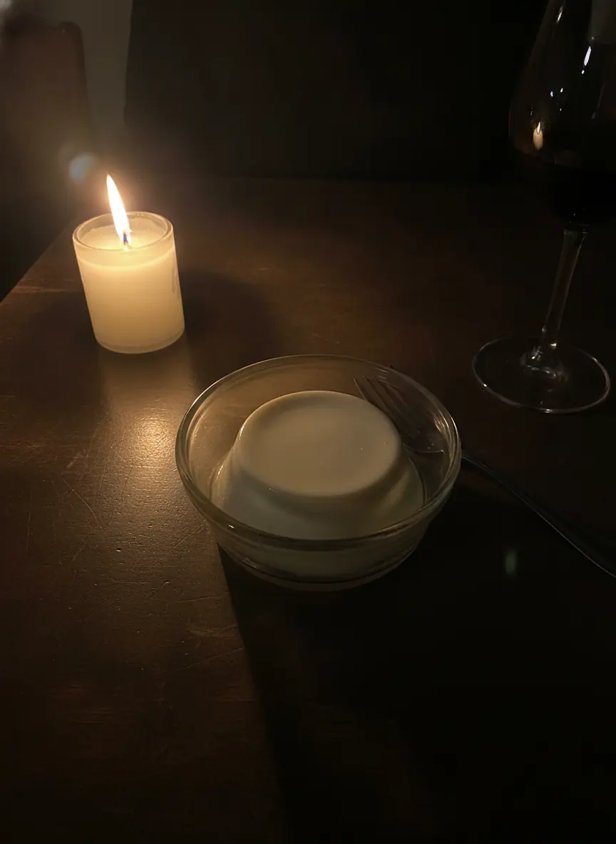 Panna Cotta, klassisch italienisch angerichtet