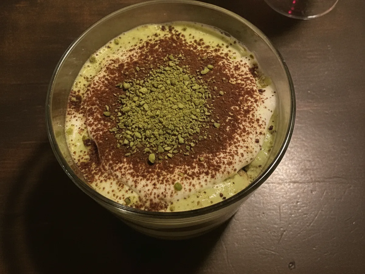 Tiramisù al Pistacchio mit sizilianischer Pistazie